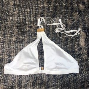 White Keyhole Open Victoria’s Secret Bikini Top